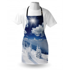 Snow Covered Trees Apron