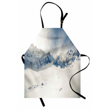 Nature Mountain Snowy Apron