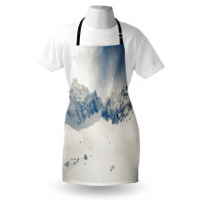 Nature Mountain Snowy Apron