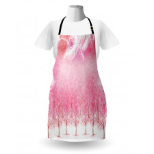 Cherry Trees Feathers Apron