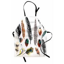 Bird Feather Retro Vibrant Apron