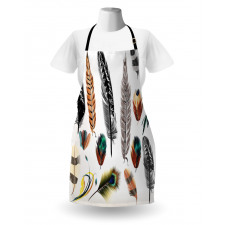 Bird Feather Retro Vibrant Apron