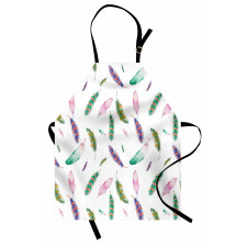 Pastel Colored Feathers Apron