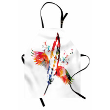 Feather with Wings Birds Apron