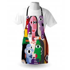 Modern Abstract Colorful Design Apron