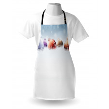 Winter Snow Field Apron