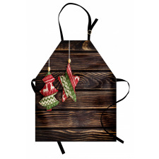 Retro Pine Tree Xmas Apron