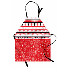 Geometric Snowflakes Apron