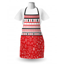 Geometric Snowflakes Apron