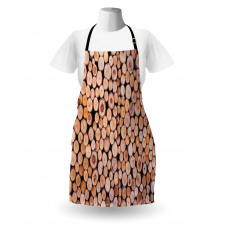 Wooden Lumber Tree Logs Apron