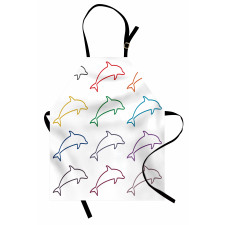 Jumping Dolphins Apron