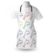Jumping Dolphins Apron