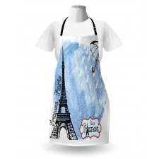 Watercolor Paris Apron