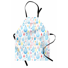 Funny Raindrop Autumn Apron