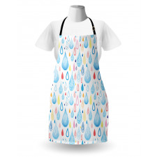 Funny Raindrop Autumn Apron