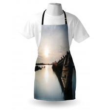 Sinking Boat Sunset Apron