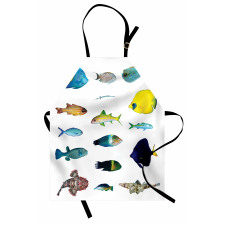 Marine Life Creatures Apron