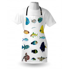 Marine Life Creatures Apron