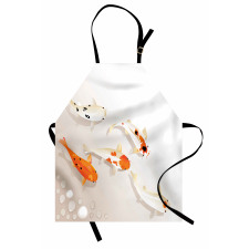 Traditional Spotted Koi Fish Apron