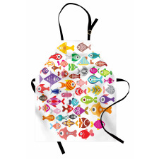 Colorful Aquarium Fishes Apron