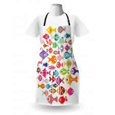 Colorful Aquarium Fishes Apron