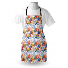 Coral Reef Scallop Shells Apron