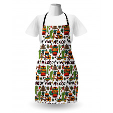 Cartoon Cactus Salsa Apron