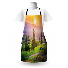 Golf Spring Sunset Apron