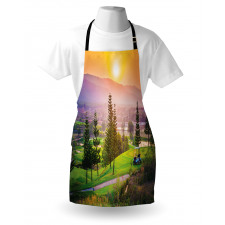 Golf Spring Sunset Apron