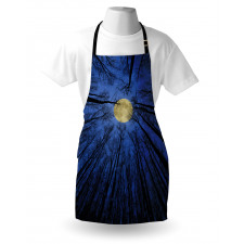 Full Moon in Woods Apron