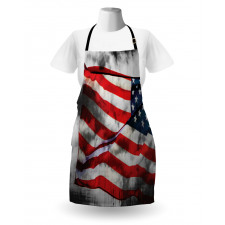 Ülkeler ve Şehirler Mutfak Önlüğü Dekoratif ABD Bayrağı
