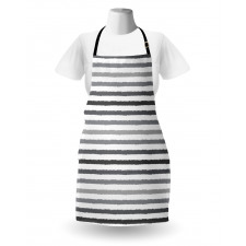 Grey and White Grunge Apron