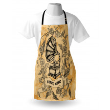 Gramophone Rose Petals Apron