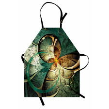 Surreal Flowers Motif Apron