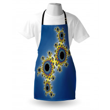 Floral Rotary Lines Apron