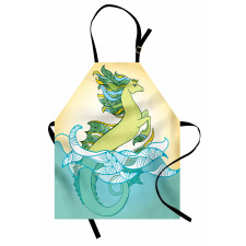 Pastel Tone Water Creature Apron