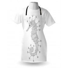 Seahorse Heraldic Art Apron