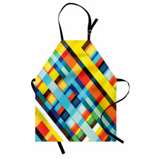 Vivid Retro Lines Apron