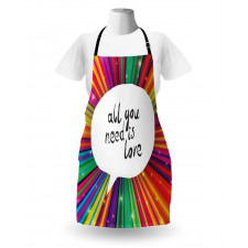 Hippie Retro Words Apron