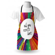 Hippie Retro Words Apron