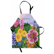 Nature Flowers Buds Apron