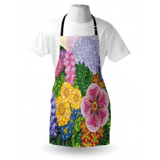 Nature Flowers Buds Apron