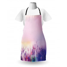 Lavender Violet Flowers Apron