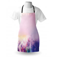 Lavender Violet Flowers Apron