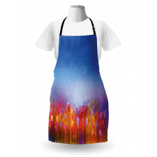 Tulip Garden Watercolor Apron