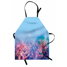 Retro Cherry Blossom Apron