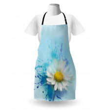 Painting Effect Daisy Apron