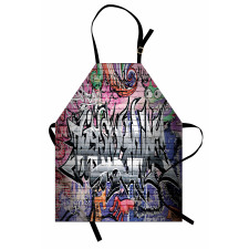 Graffiti Grunge Wall Art Apron