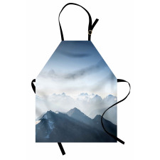 Foggy Morning Mountain Apron