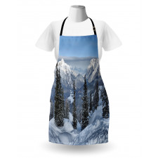 Woodland Snowy Mountain Apron